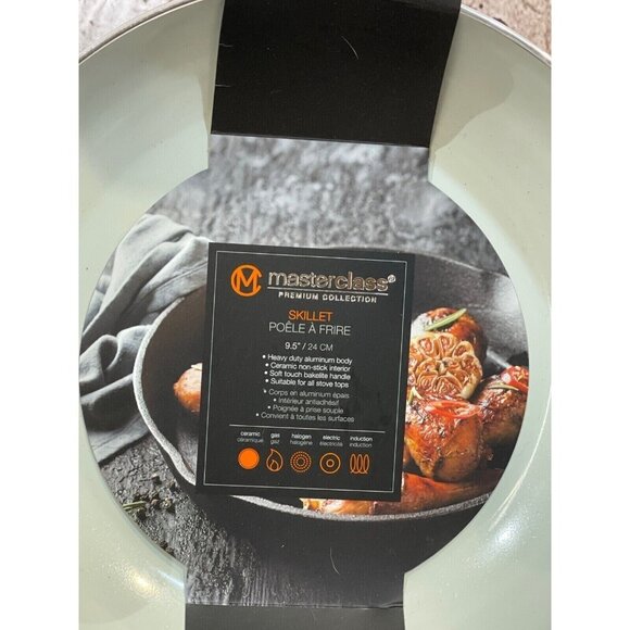 Master Class Skillet 3 Pc. Set 8" 9.5" 11" Non-Stick Ceramic Coating NEW! - Picture 4 of 6